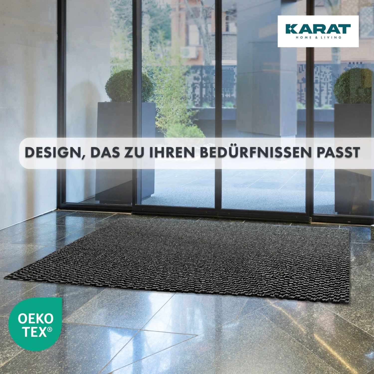 Schmutzfangmatte Melange | Türvorleger Für Innen Und Außen | Pflegeleicht | Rutschhemmend 11 Schmutzfangmatte Melange | Türvorleger Für Innen Und Außen | Pflegeleicht | Rutschhemmend – Bild 9