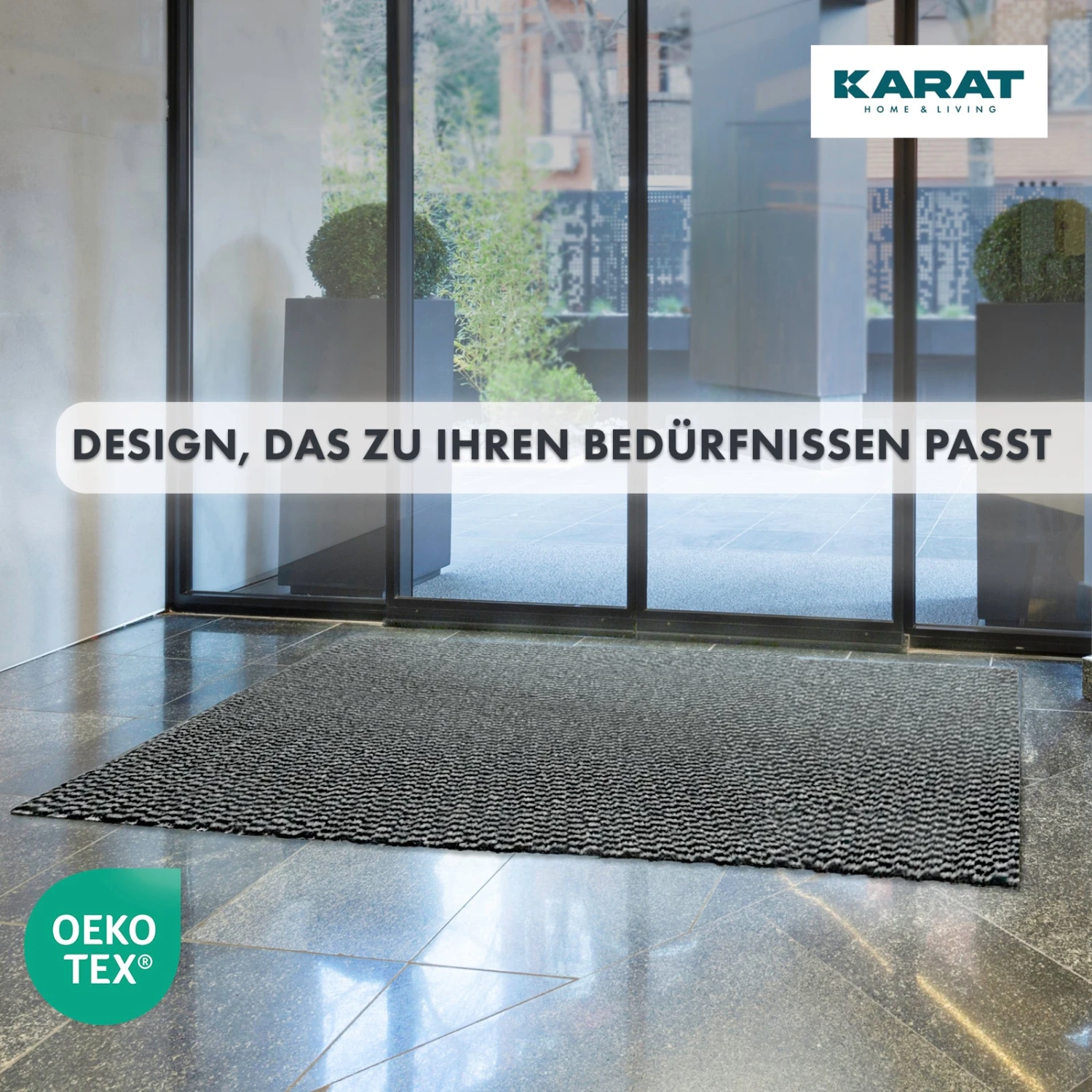 Schmutzfangmatte Melange | Türvorleger Für Innen Und Außen | Pflegeleicht | Rutschhemmend 17 Schmutzfangmatte Melange | Türvorleger Für Innen Und Außen | Pflegeleicht | Rutschhemmend – Bild 15
