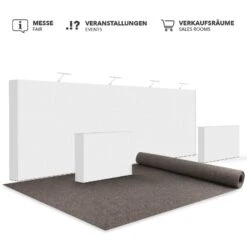 Event- Und Messeteppich Auf Maß | Turbo | Pflegeleichter Gangläufer | Für Messe, Events, Schule & Büro 29 Event- Und Messeteppich Auf Maß | Turbo | Pflegeleichter Gangläufer | Für Messe, Events, Schule & Büro -Floordirekt Messeteppich Turbo 1046Pepple kieselgrau 05