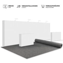 Event- Und Messeteppich Auf Maß | Turbo | Pflegeleichter Gangläufer | Für Messe, Events, Schule & Büro 36 Event- Und Messeteppich Auf Maß | Turbo | Pflegeleichter Gangläufer | Für Messe, Events, Schule & Büro -Floordirekt Messeteppich Turbo 2071Iron Grau 05