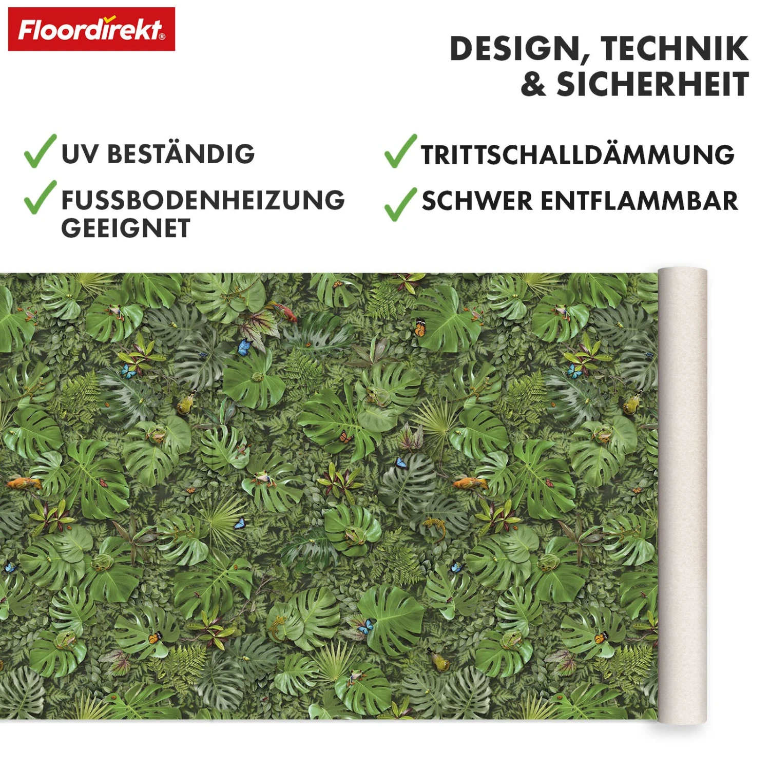 3D CV-Belag | Eldorado | Tropisches Tier- Und Pflanzenmuster Für Stilvolle Räume 6 3D CV-Belag | Eldorado | Tropisches Tier- Und Pflanzenmuster Für Stilvolle Räume – Bild 4