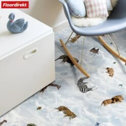 3D CV-Belag | Clouds Safari | Vinyl-Bodenbelag Mit Realistischem Tier- & Wolkendesign -Floordirekt Moonlight 6.CloudsSafari