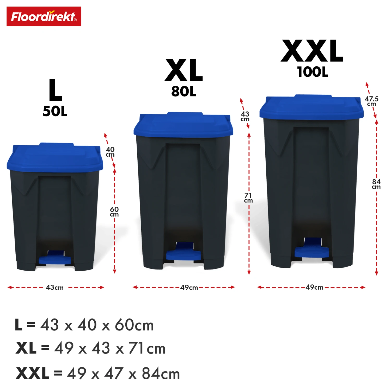 Mülleimer | Olaf | Robuster Step-On Abfalleimer | Für Haushalt, Büro & Gewerbe | Verschiedene Farben & Größen 12 Mülleimer | Olaf | Robuster Step-On Abfalleimer | Für Haushalt, Büro & Gewerbe | Verschiedene Farben & Größen – Bild 10