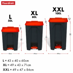 Mülleimer | Olaf | Robuster Step-On Abfalleimer | Für Haushalt, Büro & Gewerbe | Verschiedene Farben & Größen 38 Mülleimer | Olaf | Robuster Step-On Abfalleimer | Für Haushalt, Büro & Gewerbe | Verschiedene Farben & Größen -Floordirekt MuelleimerOlafverschiedeneFarben 23