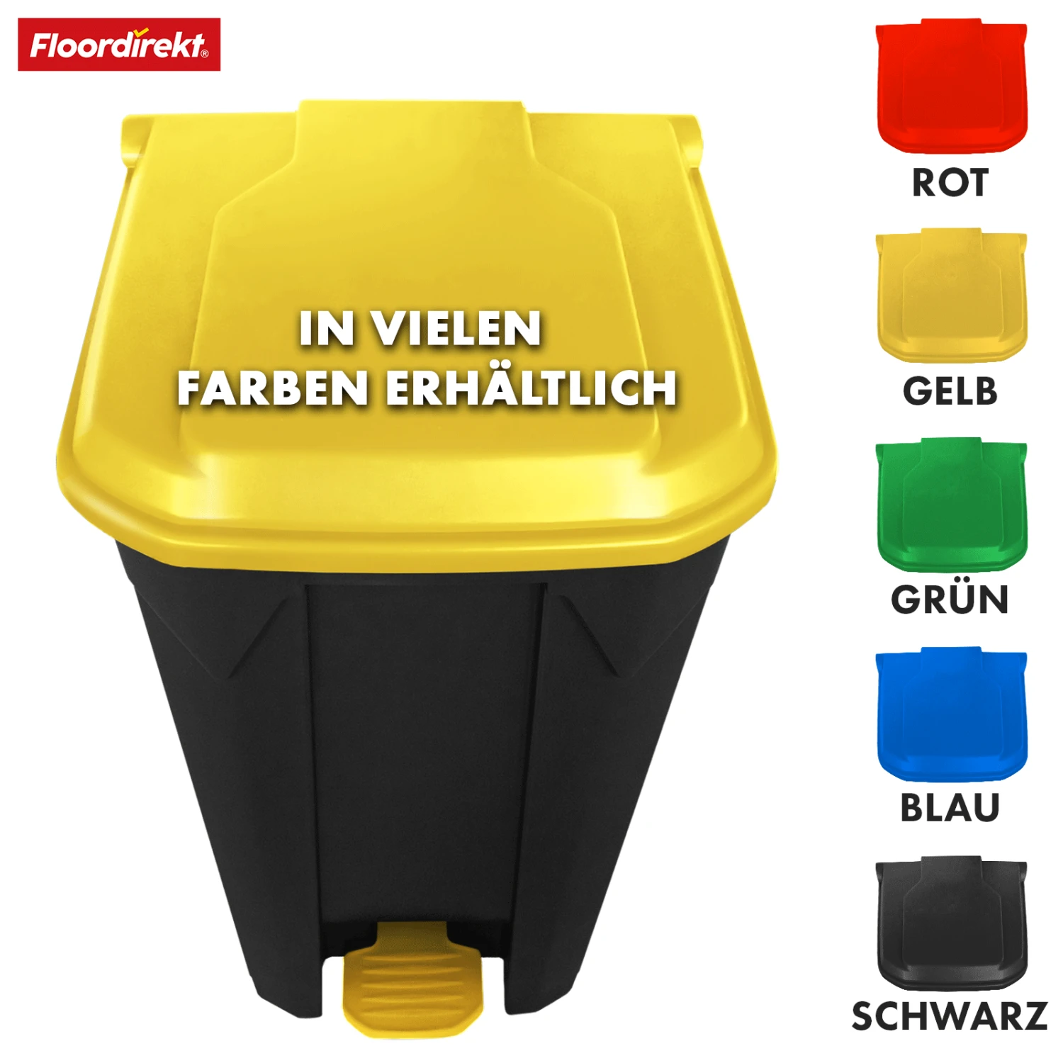 Mülleimer | Olaf | Robuster Step-On Abfalleimer | Für Haushalt, Büro & Gewerbe | Verschiedene Farben & Größen 9 Mülleimer | Olaf | Robuster Step-On Abfalleimer | Für Haushalt, Büro & Gewerbe | Verschiedene Farben & Größen – Bild 7