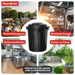 Mülleimer | Robin | 60L Abfalleimer Mit Deckel | Geruchsdicht, Hygienisch & Leicht Zu Reinigen 15 Mülleimer | Robin | 60L Abfalleimer Mit Deckel | Geruchsdicht, Hygienisch & Leicht Zu Reinigen -Floordirekt MuelleimerRobin 6