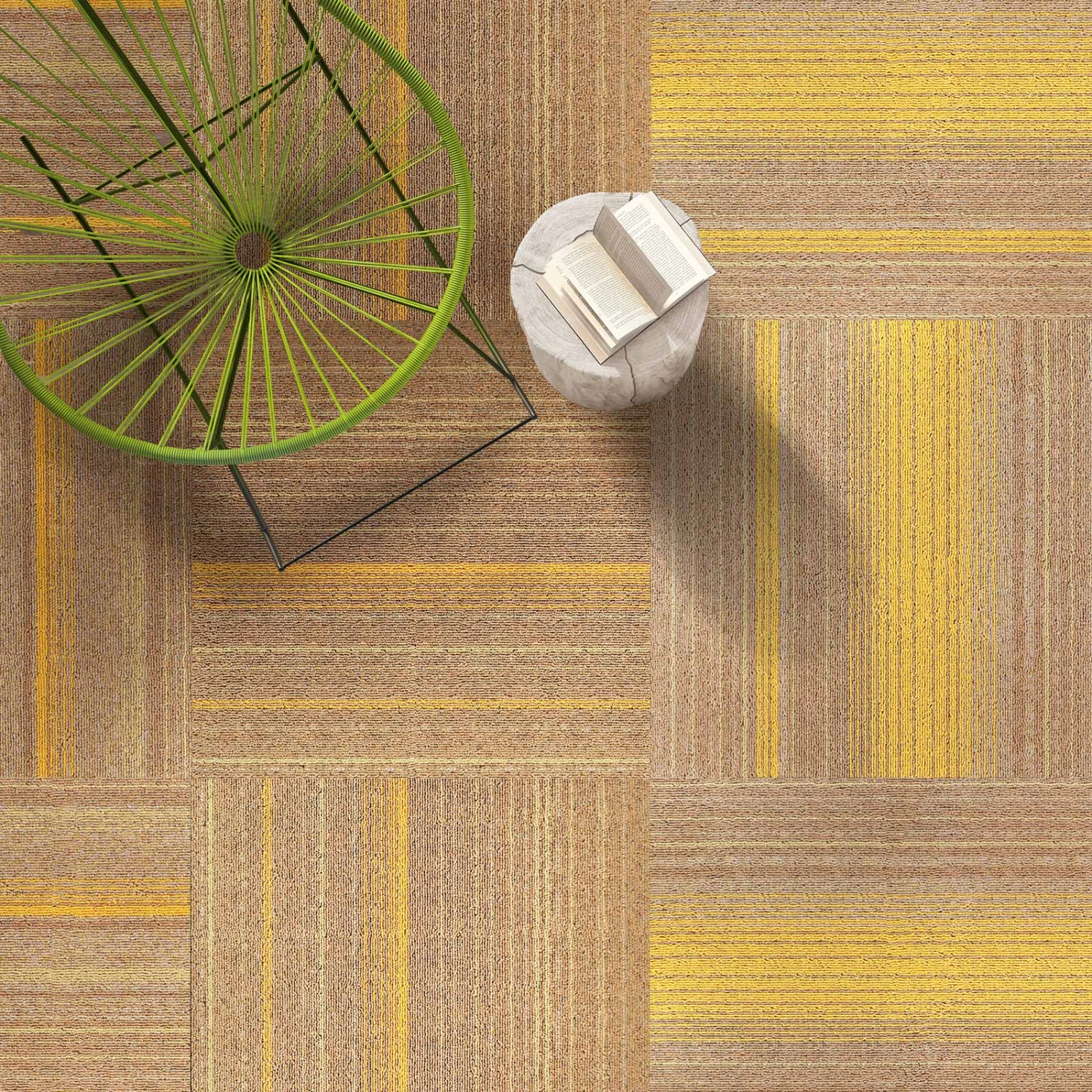 Teppichfliesen Paris | Selbstliegend | 50 X 50 Cm 3 Teppichfliesen Paris | Selbstliegend | 50 X 50 Cm