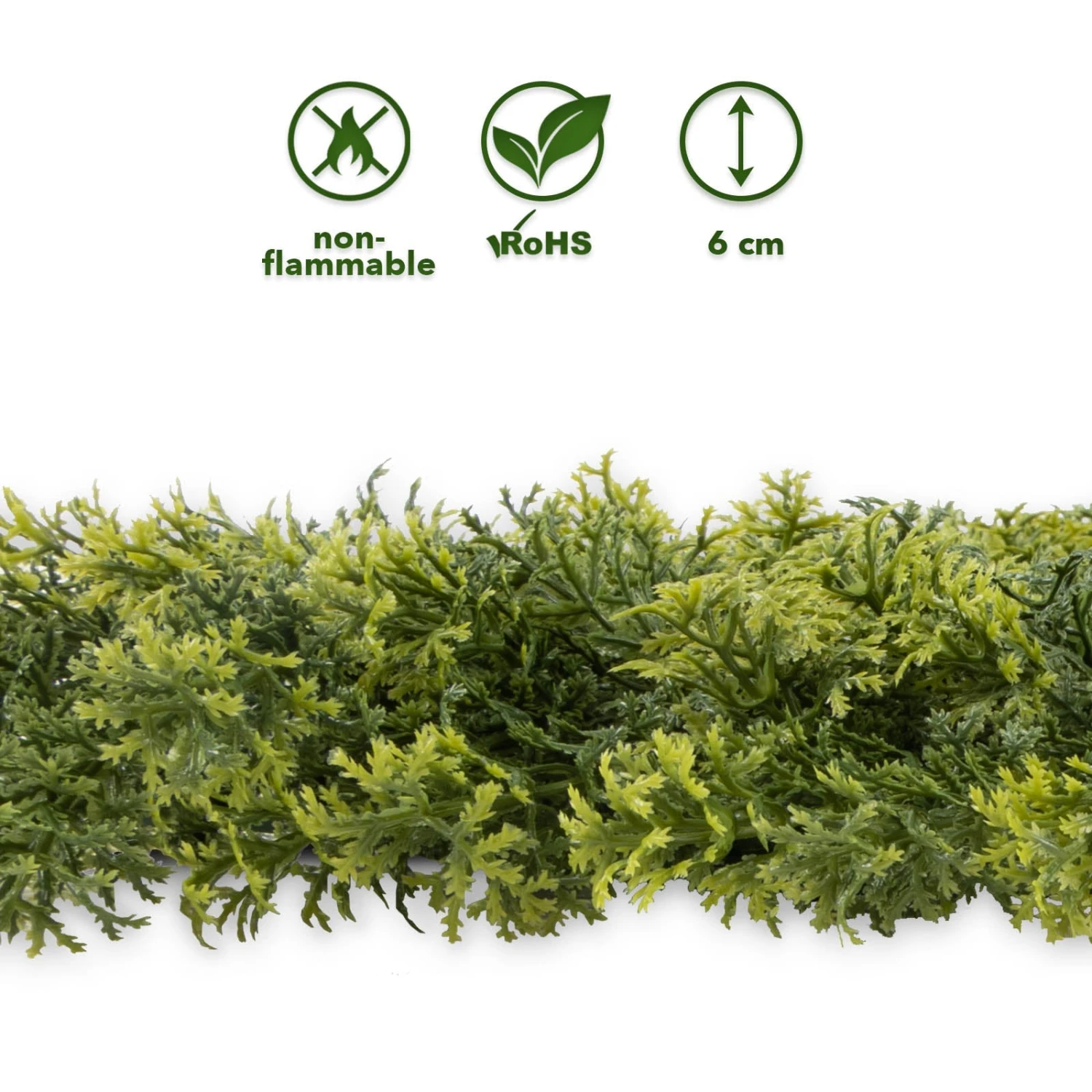 Pflanzenwand | Houttuynia-cordata | Kunstpflanzen Zur Wandmontage | 50 X 50 Cm 5 Pflanzenwand | Houttuynia-cordata | Kunstpflanzen Zur Wandmontage | 50 X 50 Cm – Bild 3