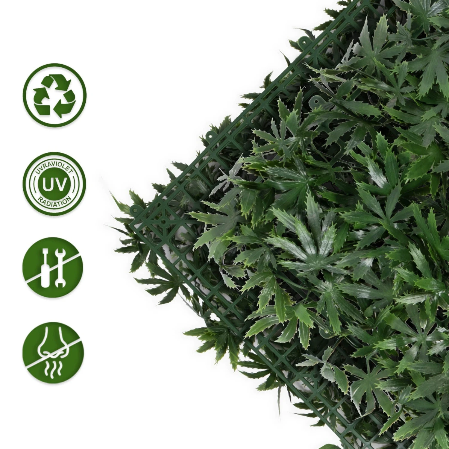 Pflanzenwand | Maple | Kunstpflanzen Zur Wandmontage | 50 X 50 Cm 4 Pflanzenwand | Maple | Kunstpflanzen Zur Wandmontage | 50 X 50 Cm – Bild 2