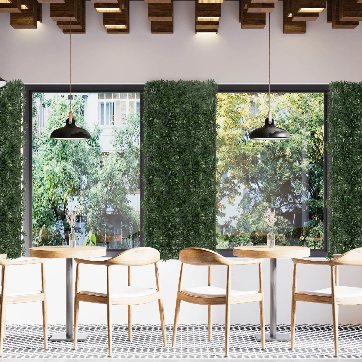 Pflanzenwand | Maple | Kunstpflanzen Zur Wandmontage | 50 X 50 Cm 10 Pflanzenwand | Maple | Kunstpflanzen Zur Wandmontage | 50 X 50 Cm – Bild 8