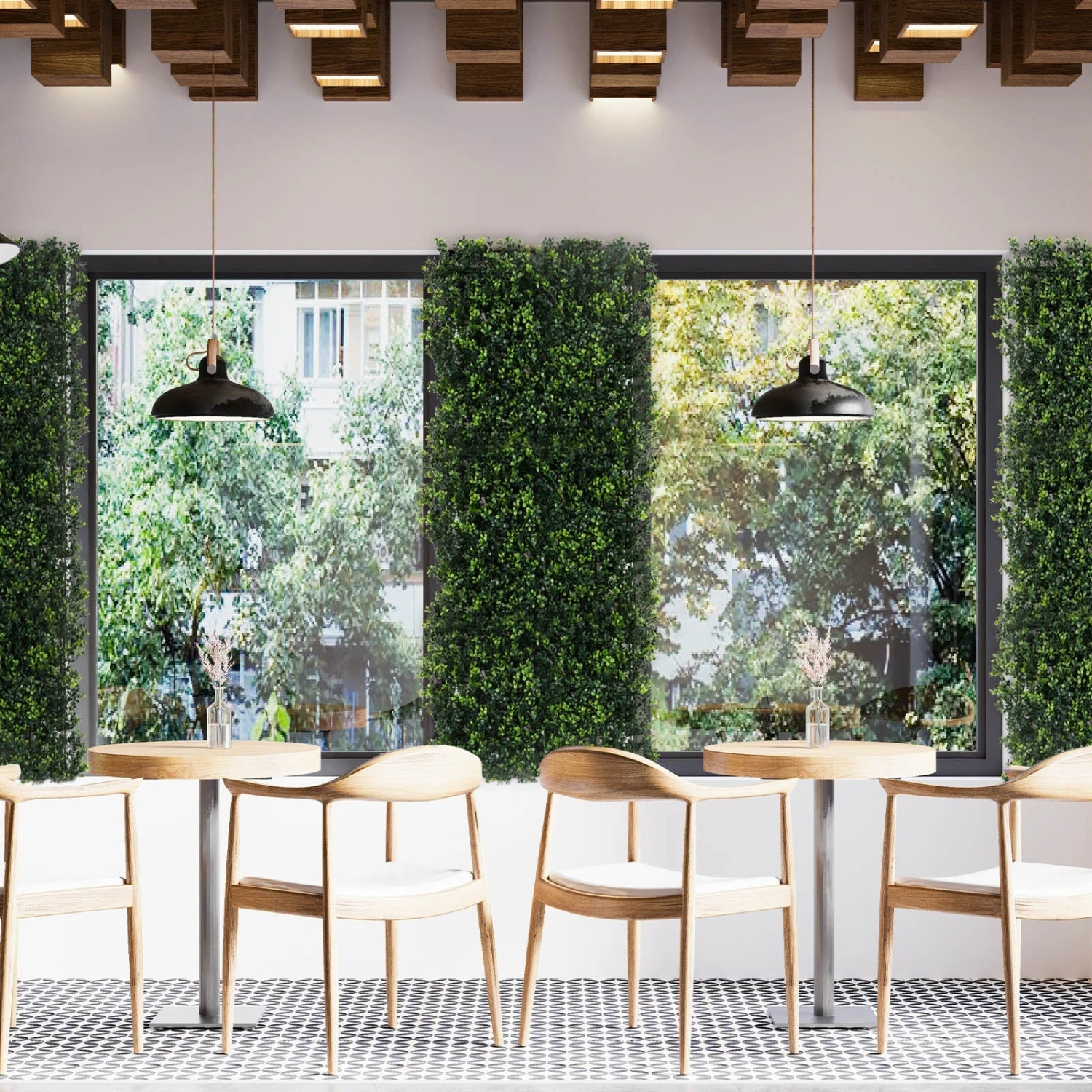 Pflanzenwand | Pachysandra | Kunstpflanzen Zur Wandmontage | 50 X 50 Cm 10 Pflanzenwand | Pachysandra | Kunstpflanzen Zur Wandmontage | 50 X 50 Cm – Bild 8