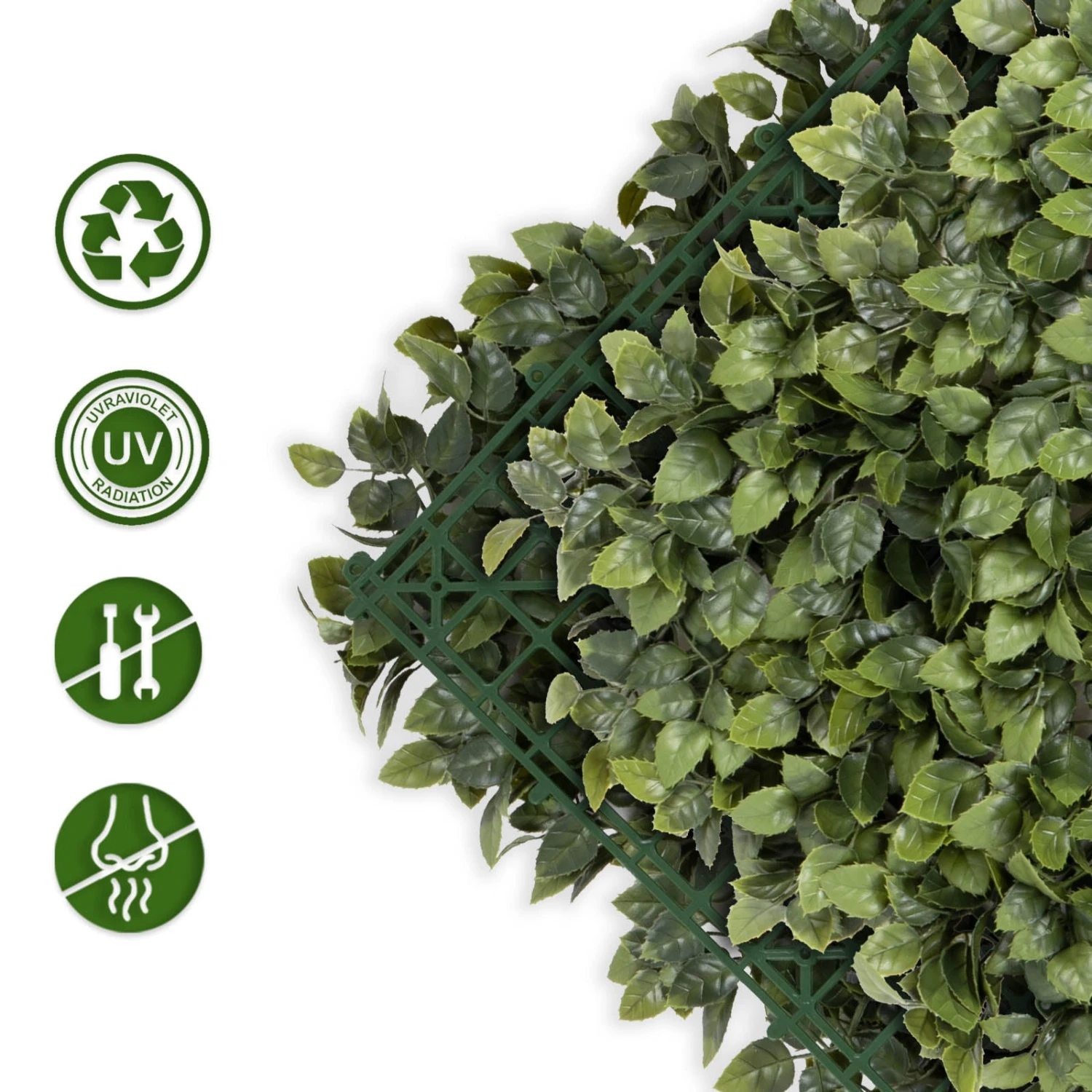 Pflanzenwand | Rose | Kunstpflanzen Zur Wandmontage | 50 X 50 Cm 4 Pflanzenwand | Rose | Kunstpflanzen Zur Wandmontage | 50 X 50 Cm – Bild 2