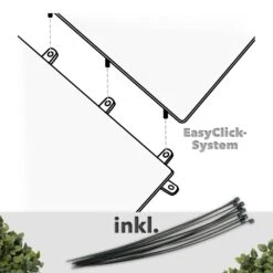 Pflanzenwand | Rose | Kunstpflanzen Zur Wandmontage | 50 X 50 Cm 15 Pflanzenwand | Rose | Kunstpflanzen Zur Wandmontage | 50 X 50 Cm -Floordirekt Pflanzenwand Rose Green 06