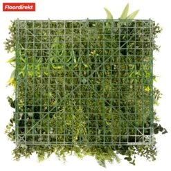 Pflanzenwand | Rhea | Stilvolle Wandgestaltung Mit Grünpflanzen Und Weißen Blüten | 50 X 50 Cm 25 Pflanzenwand | Rhea | Stilvolle Wandgestaltung Mit Grünpflanzen Und Weißen Blüten | 50 X 50 Cm -Floordirekt PflanzenwandRhea 4