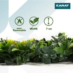 Pflanzenwand | Tropical | Kunstpflanzen Zur Wandmontage | 50 X 50 Cm 12 Pflanzenwand | Tropical | Kunstpflanzen Zur Wandmontage | 50 X 50 Cm -Floordirekt Pflanzenwand mainboard3.MaterialTropicalGreen