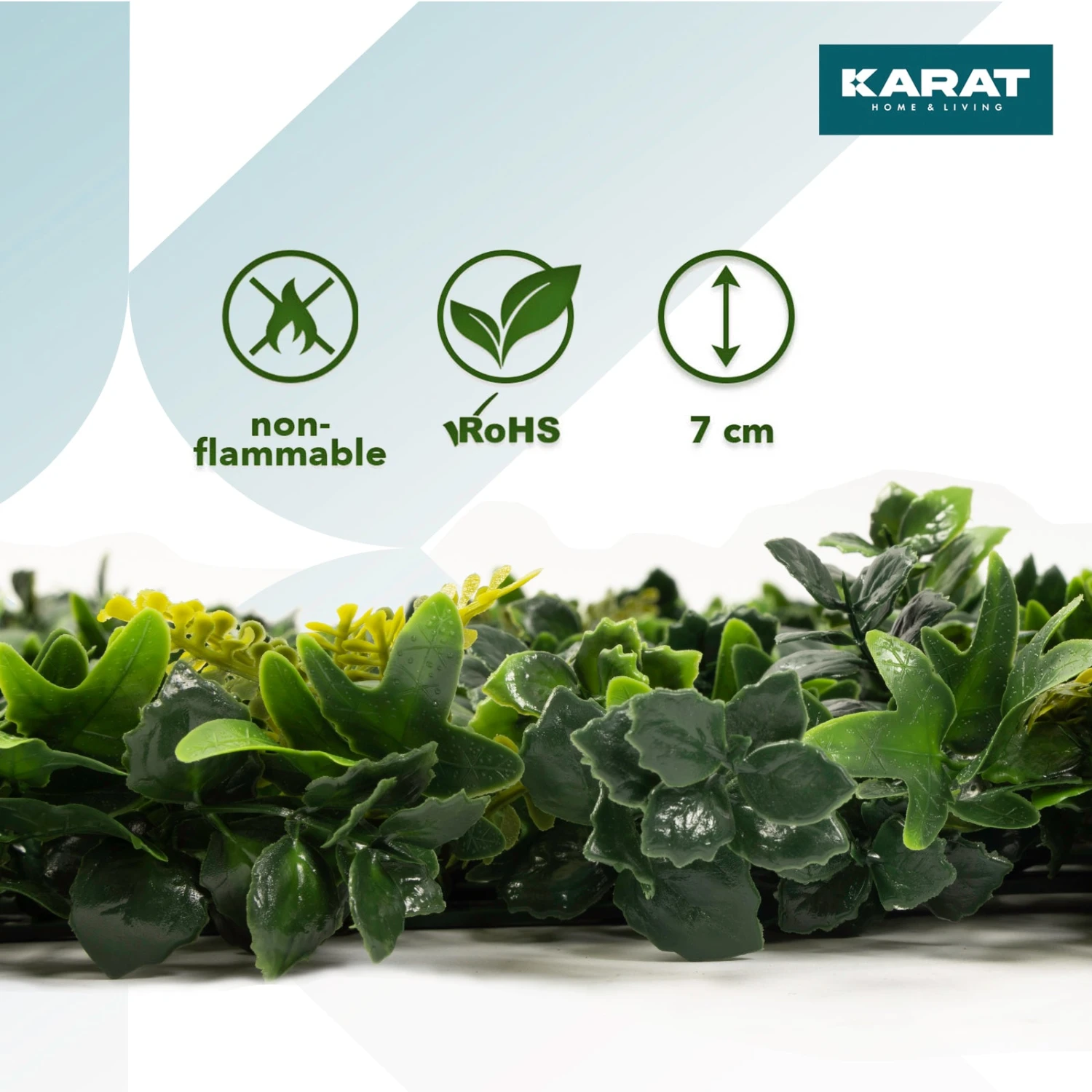 Pflanzenwand | Tropical | Kunstpflanzen Zur Wandmontage | 50 X 50 Cm 5 Pflanzenwand | Tropical | Kunstpflanzen Zur Wandmontage | 50 X 50 Cm – Bild 3