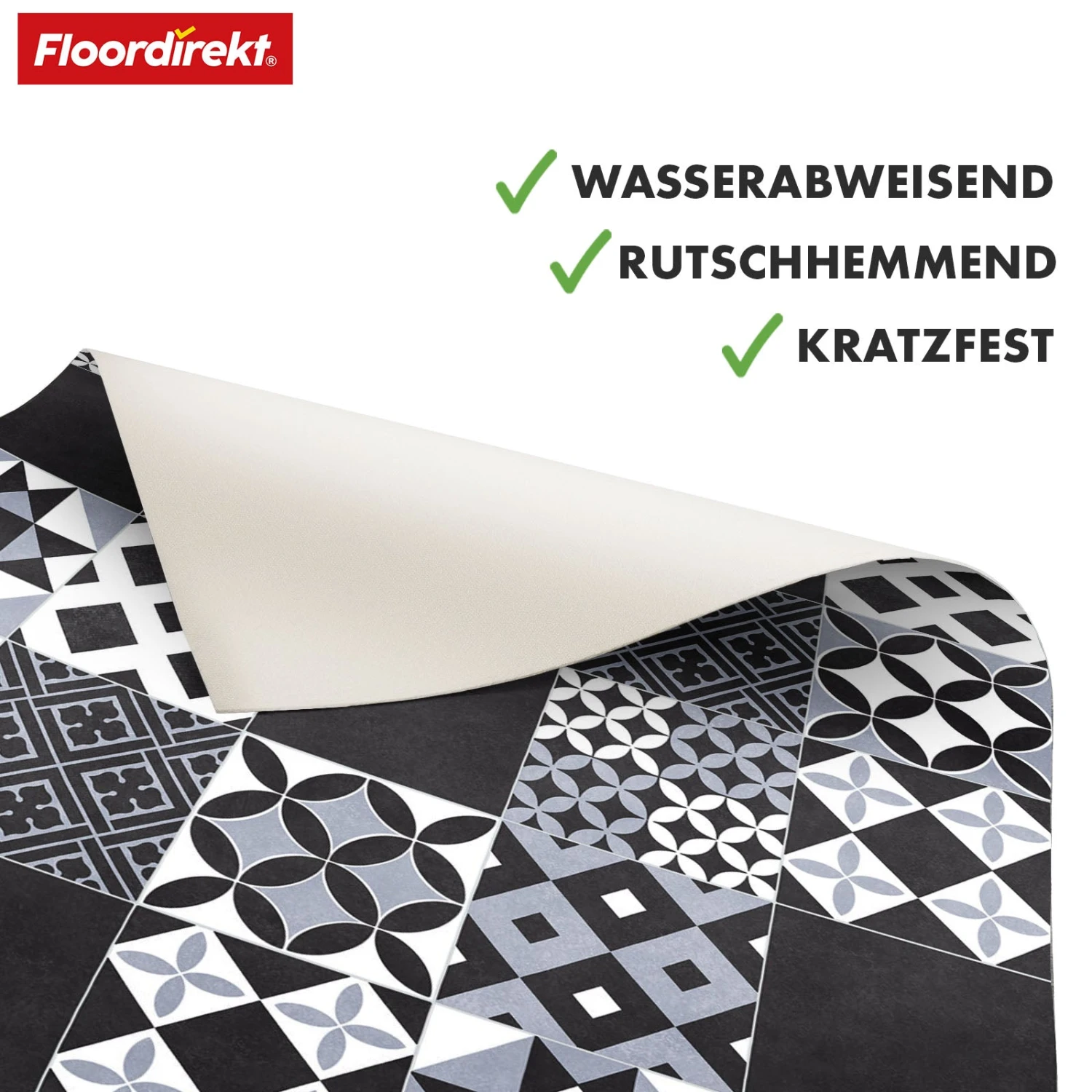 CV-Belag | Amadora 990D | Robuster Vinylboden Mit Stilvoller Grauer Vintage-Fliesenoptik 4 CV-Belag | Amadora 990D | Robuster Vinylboden Mit Stilvoller Grauer Vintage-Fliesenoptik – Bild 2