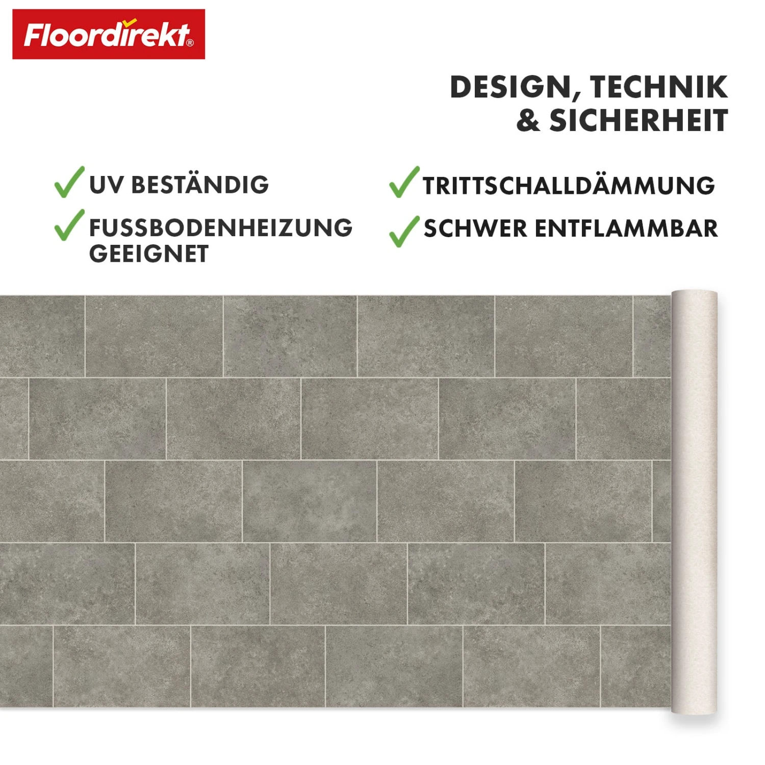 CV-Belag | Kent 968M | Strapazierfähiger Vinylboden In Realistischer Steinfliesenoptik Für Küche, Bad & Wohnbereich 6 CV-Belag | Kent 968M | Strapazierfähiger Vinylboden In Realistischer Steinfliesenoptik Für Küche, Bad & Wohnbereich – Bild 4