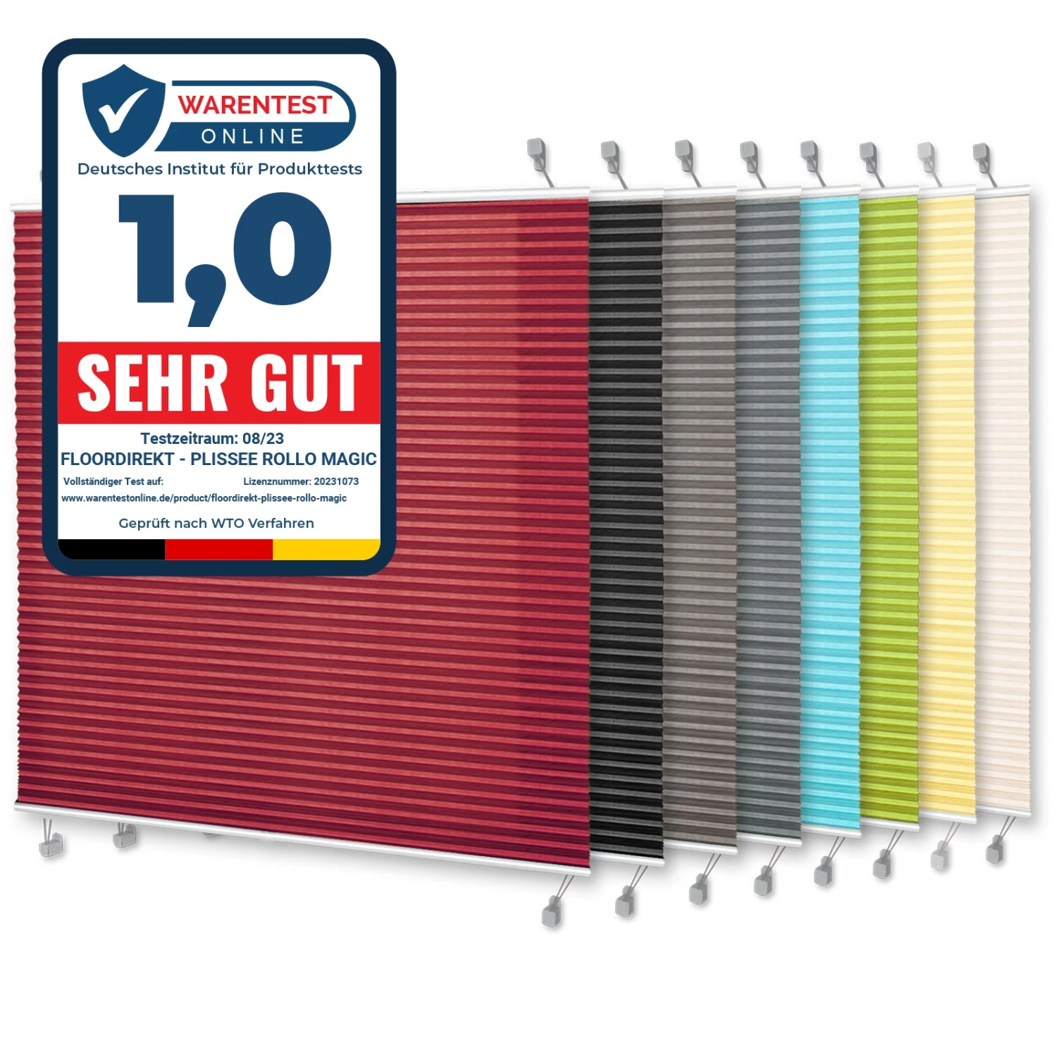 Faltrollo | Magic Large | Länge: 200 Cm | Ohne Bohren | Für Alle Wohnbereiche 4 Faltrollo | Magic Large | Länge: 200 Cm | Ohne Bohren | Für Alle Wohnbereiche – Bild 2