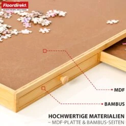 Puzzletisch | Yukon | Kompakte Puzzle-Unterlage Mit Schubladen Aus Bambus & MDF | Für Bis Zu 1000 Teile 11 Puzzletisch | Yukon | Kompakte Puzzle-Unterlage Mit Schubladen Aus Bambus & MDF | Für Bis Zu 1000 Teile -Floordirekt Puzzletisch Artboard3
