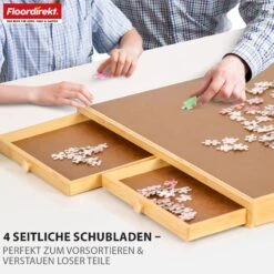 Puzzletisch | Yukon | Kompakte Puzzle-Unterlage Mit Schubladen Aus Bambus & MDF | Für Bis Zu 1000 Teile 12 Puzzletisch | Yukon | Kompakte Puzzle-Unterlage Mit Schubladen Aus Bambus & MDF | Für Bis Zu 1000 Teile -Floordirekt Puzzletisch Artboard4