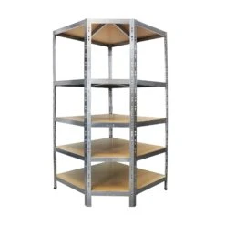 Eckregal | Hohe Traglast | Individuell Einsetzbar 22 Eckregal | Hohe Traglast | Individuell Einsetzbar -Floordirekt Regal 02 Silver 01