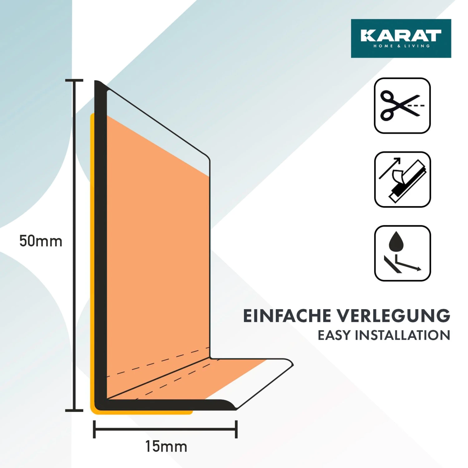 Sockelleiste Oslo | Zuschneidbar & Selbstklebend | Starker Halt | Acryl Selbstkleber 10 Sockelleiste Oslo | Zuschneidbar & Selbstklebend | Starker Halt | Acryl Selbstkleber – Bild 8