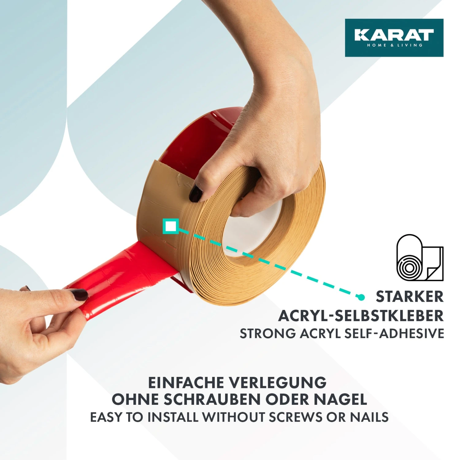 Sockelleiste Oslo | Zuschneidbar & Selbstklebend | Starker Halt | Acryl Selbstkleber 5 Sockelleiste Oslo | Zuschneidbar & Selbstklebend | Starker Halt | Acryl Selbstkleber – Bild 3