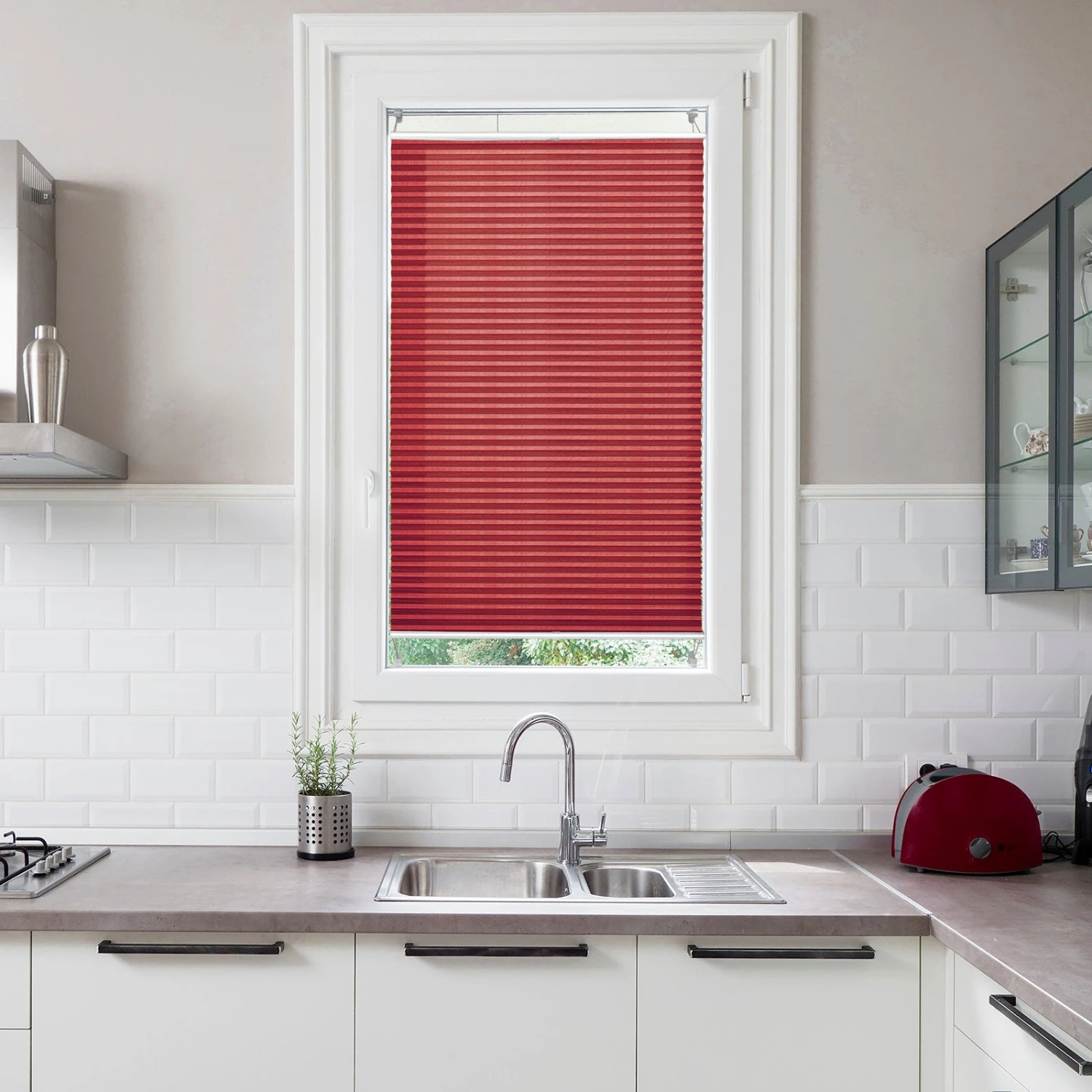 Faltrollo | Magic Mini | Länge: 100 Cm | Ohne Bohren | Für Alle Wohnbereiche 3 Faltrollo | Magic Mini | Länge: 100 Cm | Ohne Bohren | Für Alle Wohnbereiche