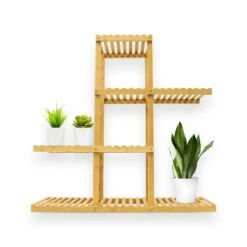 Bambusregal | Samia | 96,7 X 28 X 95,8 Cm -Floordirekt SYDH19058 Samia 02