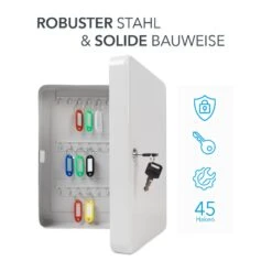 Schlüsselkasten | Schlüsselbox Aus Lackiertem Stahl | Inklusive Befestigungsmaterial -Floordirekt Schlusselkasten gross 03