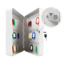 Schlüsselkasten | Schlüsselbox Aus Lackiertem Stahl | Inklusive Befestigungsmaterial -Floordirekt Schlusselkasten gross 04