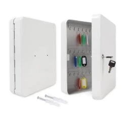 Schlüsselkasten | Schlüsselbox Aus Lackiertem Stahl | Inklusive Befestigungsmaterial -Floordirekt Schlusselkasten gross 05