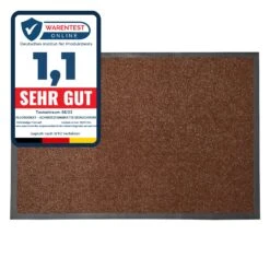 Schmutzfangmatte Monochrom | Farbbrillant | Teppich Für Eingangsbereiche 28 Schmutzfangmatte Monochrom | Farbbrillant | Teppich Für Eingangsbereiche -Floordirekt Schmutzfangmatte Monochrom color Braun Test Seal
