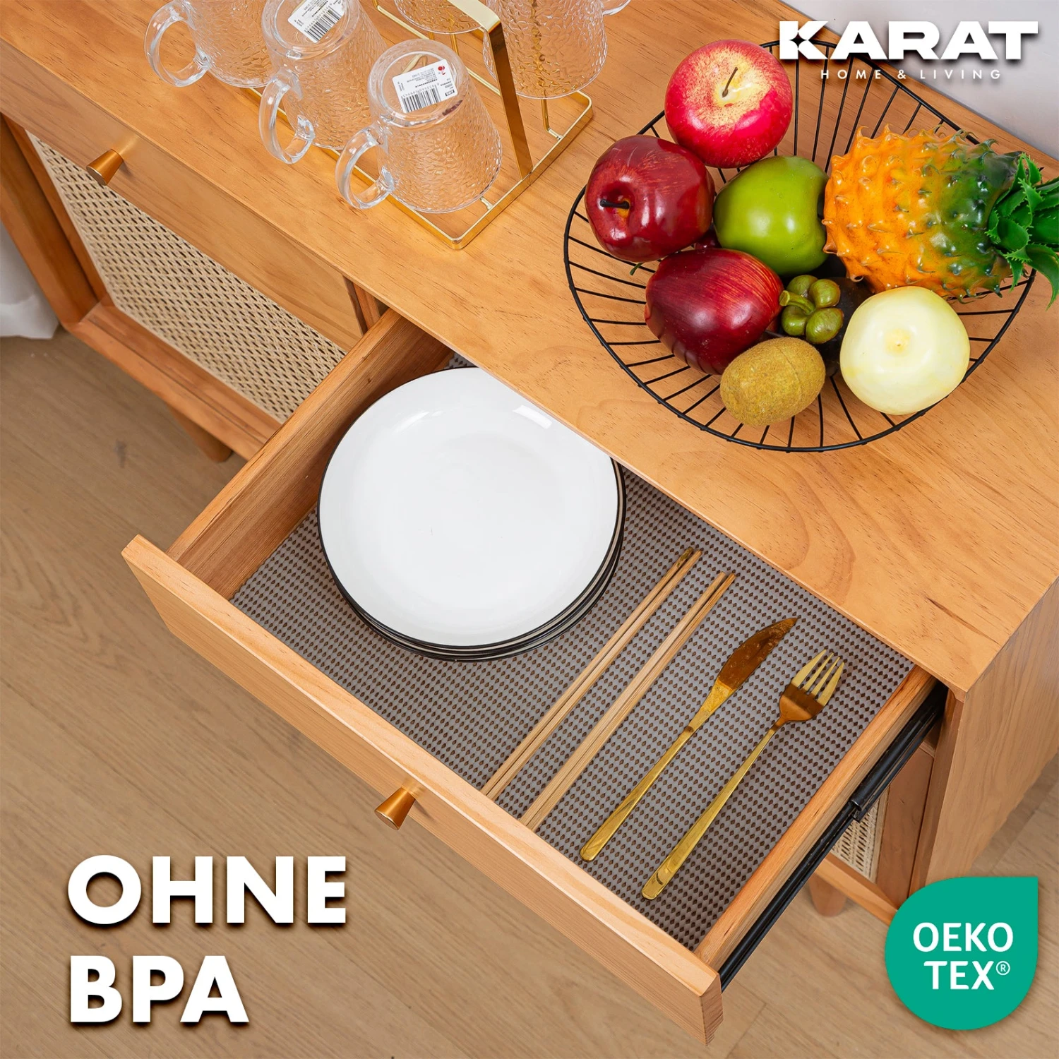 Schubladenmatte | Pearl | Zuschneidbare Antirutschmatte Für Küchenschränke | 30 X 150 Cm | In Drei Farben Erhältlich 21 Schubladenmatte | Pearl | Zuschneidbare Antirutschmatte Für Küchenschränke | 30 X 150 Cm | In Drei Farben Erhältlich – Bild 19