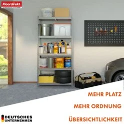 Schwerlastregal | Rhino | Lagerregal Mit 5 Böden | 1050 Kg Traglast | Innovatives Stecksystem | In Verschiedenen Farben & Größen -Floordirekt SchwerlastregalRhino 8