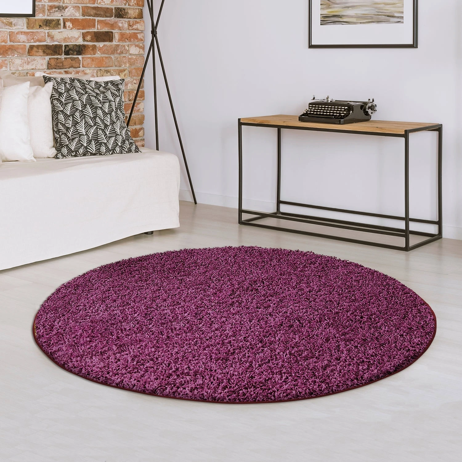 Shaggy-Teppich Nach Maß | Barcelona | Rund | Wohnteppich Mit Weichem Flor 3 Shaggy-Teppich Nach Maß | Barcelona | Rund | Wohnteppich Mit Weichem Flor