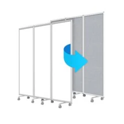 Mobile Trennwand | Präsentationsboard | Beschreibbare Oberfläche | Verschiedene Ausführungen 23 Mobile Trennwand | Präsentationsboard | Beschreibbare Oberfläche | Verschiedene Ausführungen -Floordirekt SidedMagneticWhiteboard 08