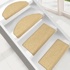 Sisal-Stufenmatten | Pure Nature | Umkettelt | Halbrund | Selbstklebend