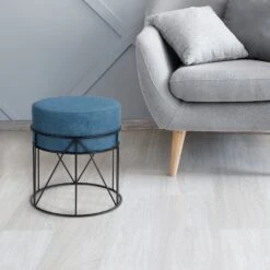 Sitzhocker Aus Metall | Grün Und Blau 19 Sitzhocker Aus Metall | Grün Und Blau -Floordirekt Sitzhocker Blau Comp 01