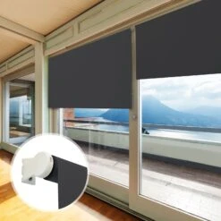 Verdunklungsrollo Blackout | Thermobeschichtet | Fenster Jalousien Für Innen 22 Verdunklungsrollo Blackout | Thermobeschichtet | Fenster Jalousien Für Innen -Floordirekt Standard Blackout Thermo Schwarz Anwendung