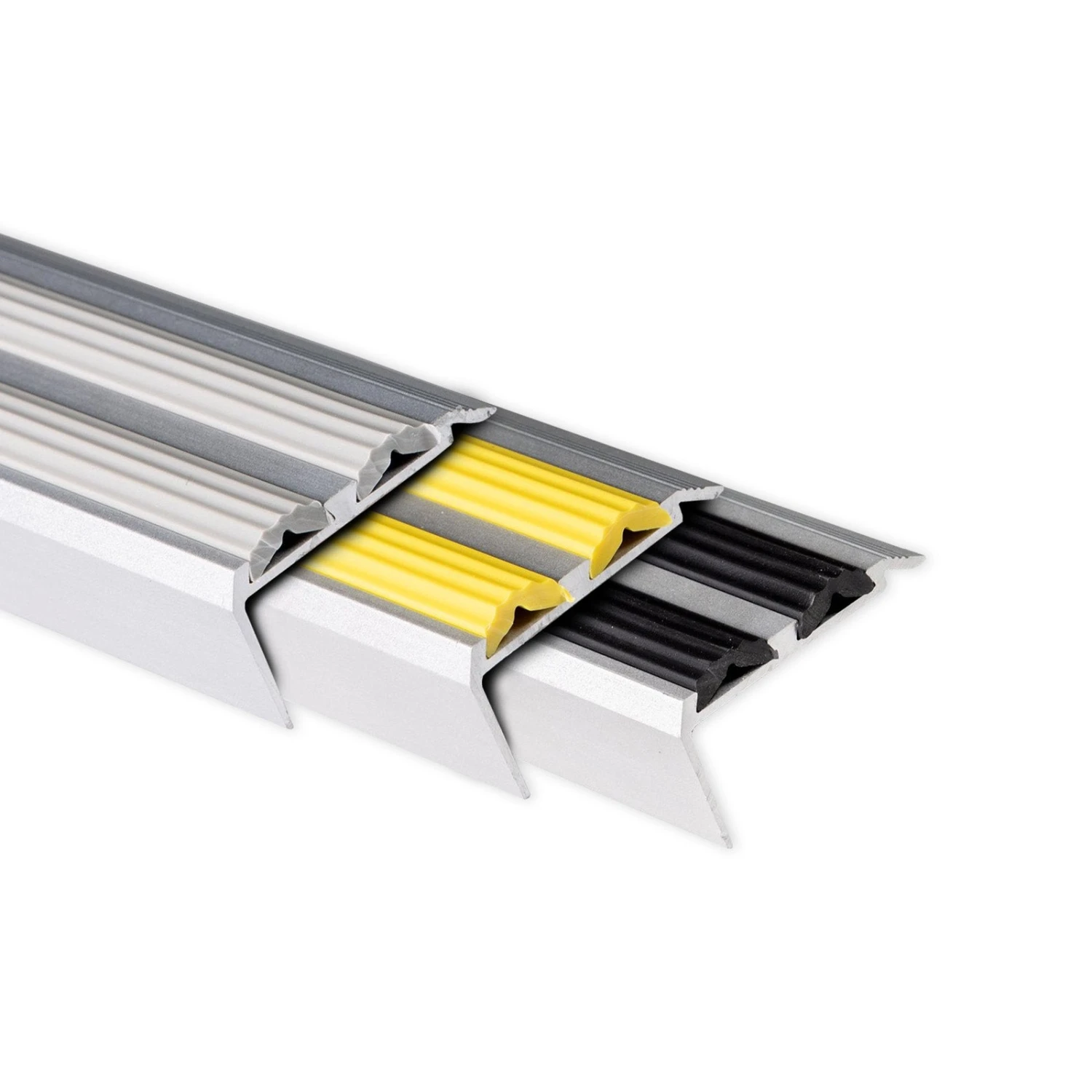 Treppenkantenprofil | Power Grip | Doppel-Gummieinlage 3 Treppenkantenprofil | Power Grip | Doppel-Gummieinlage