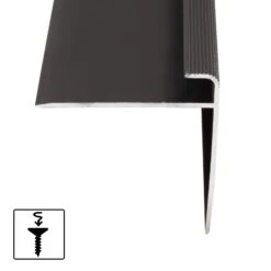 Stufenkantenprofil Safety | F-Form | In Verschiedenen Längen 39 Stufenkantenprofil Safety | F-Form | In Verschiedenen Längen -Floordirekt Stufenkantenprofil Safety bonzedunkel 02