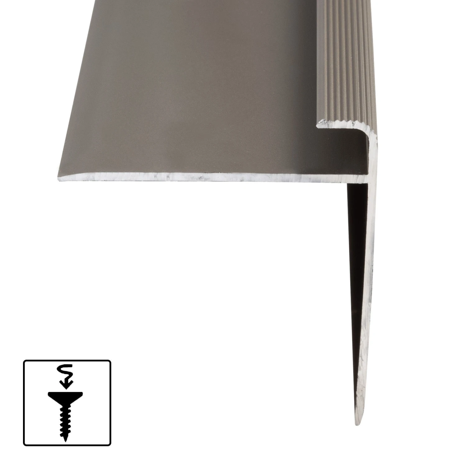 Stufenkantenprofil Safety | F-Form | In Verschiedenen Längen 5 Stufenkantenprofil Safety | F-Form | In Verschiedenen Längen – Bild 3