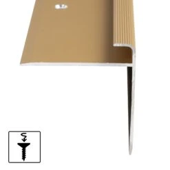 Stufenkantenprofil Safety | F-Form | In Verschiedenen Längen 29 Stufenkantenprofil Safety | F-Form | In Verschiedenen Längen -Floordirekt Stufenkantenprofil Safety gold 02