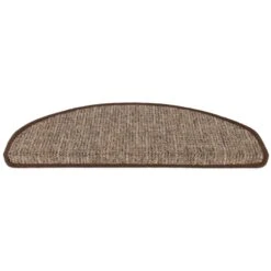 Stufenmatten Alto | Halbrund Oder Eckig | Umkettelt | Selbstklebender Treppenschutz 40 Stufenmatten Alto | Halbrund Oder Eckig | Umkettelt | Selbstklebender Treppenschutz -Floordirekt Stufenmatte Alto Braun rund 01