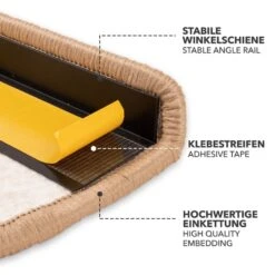 Stufenmatten Alto | Halbrund Oder Eckig | Umkettelt | Selbstklebender Treppenschutz 35 Stufenmatten Alto | Halbrund Oder Eckig | Umkettelt | Selbstklebender Treppenschutz -Floordirekt Stufenmatte Alto beige 05