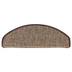 Stufenmatten Alto | Halbrund Oder Eckig | Umkettelt | Selbstklebender Treppenschutz 41 Stufenmatten Alto | Halbrund Oder Eckig | Umkettelt | Selbstklebender Treppenschutz -Floordirekt Stufenmatte Alto braun rund 08