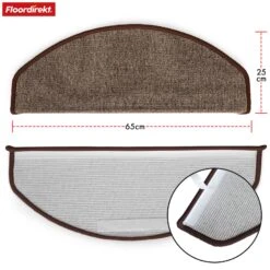 Stufenmatte | London Pro | Im Modernen Design | Rutschfest & Pflegeleicht | Halbrund 37 Stufenmatte | London Pro | Im Modernen Design | Rutschfest & Pflegeleicht | Halbrund -Floordirekt StufenmatteLondonPro 16