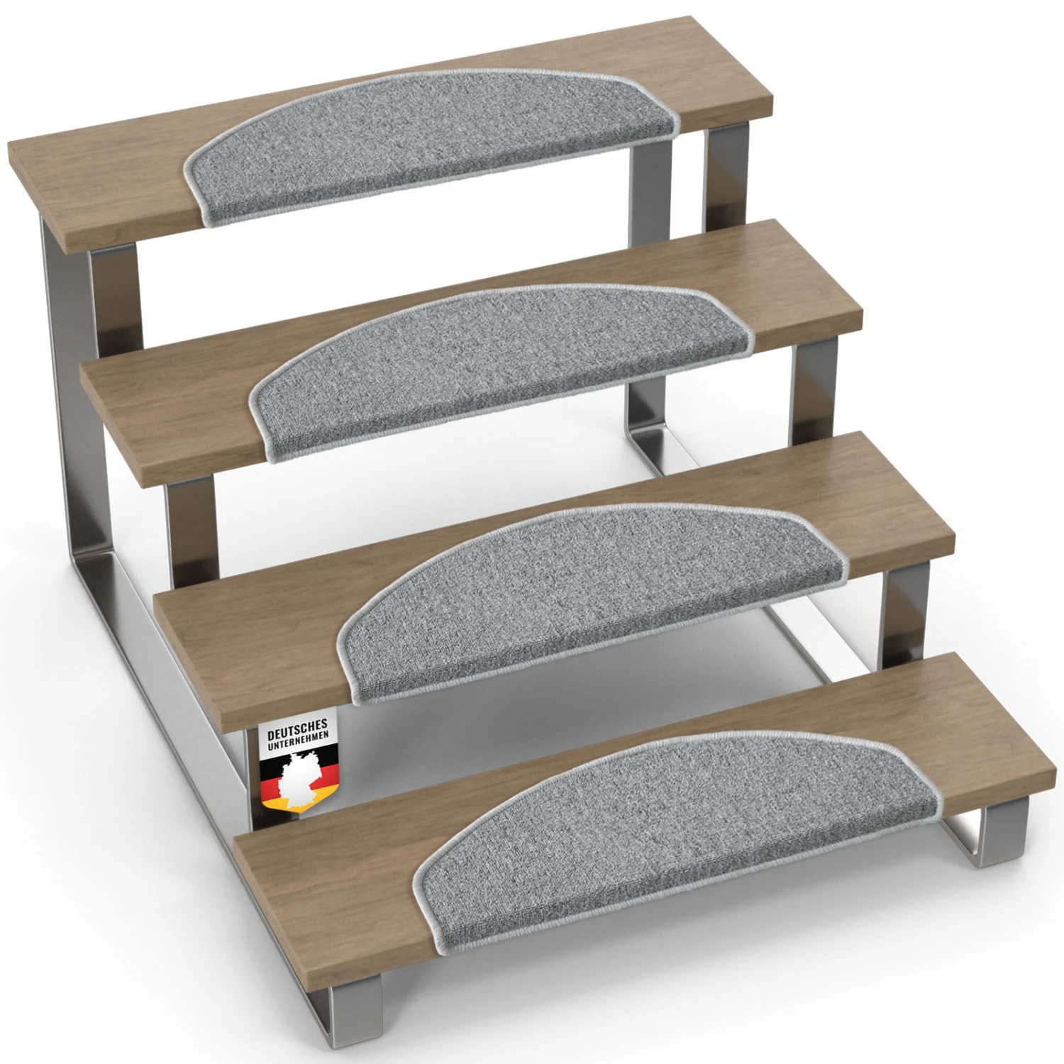 Stufenmatte | London Pro | Im Modernen Design | Rutschfest & Pflegeleicht | Halbrund 10 Stufenmatte | London Pro | Im Modernen Design | Rutschfest & Pflegeleicht | Halbrund – Bild 8